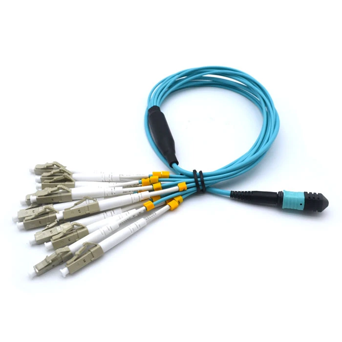 OM4 Çok Fiberli 100 Gb Çok Modlu 50/125 Fiber Optik Kablo MTP/MPO